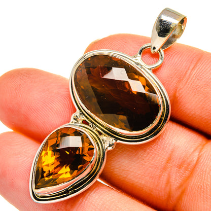 Mandarin Citrine Pendants handcrafted by Ana Silver Co - PD10757