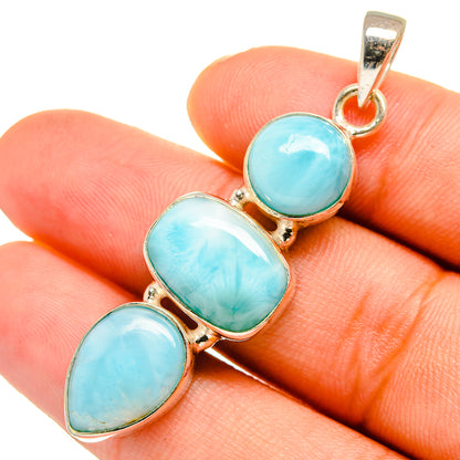 Larimar Pendants handcrafted by Ana Silver Co - PD10759