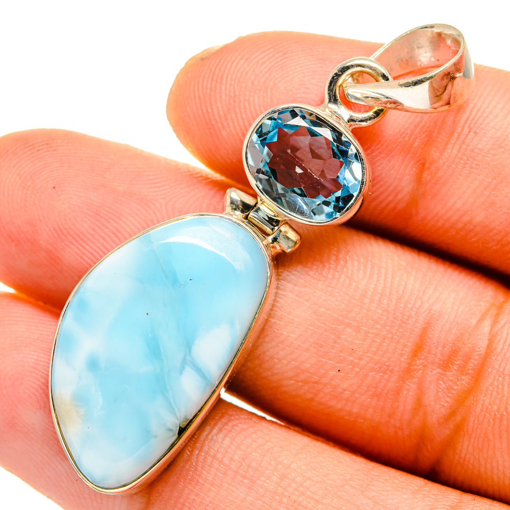 Larimar Pendants handcrafted by Ana Silver Co - PD10774