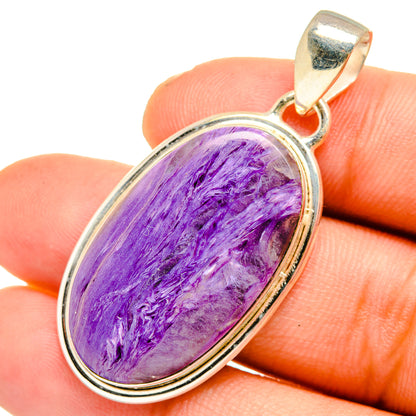 Charoite Pendants handcrafted by Ana Silver Co - PD10777