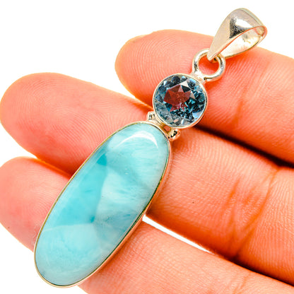 Larimar Pendants handcrafted by Ana Silver Co - PD10783