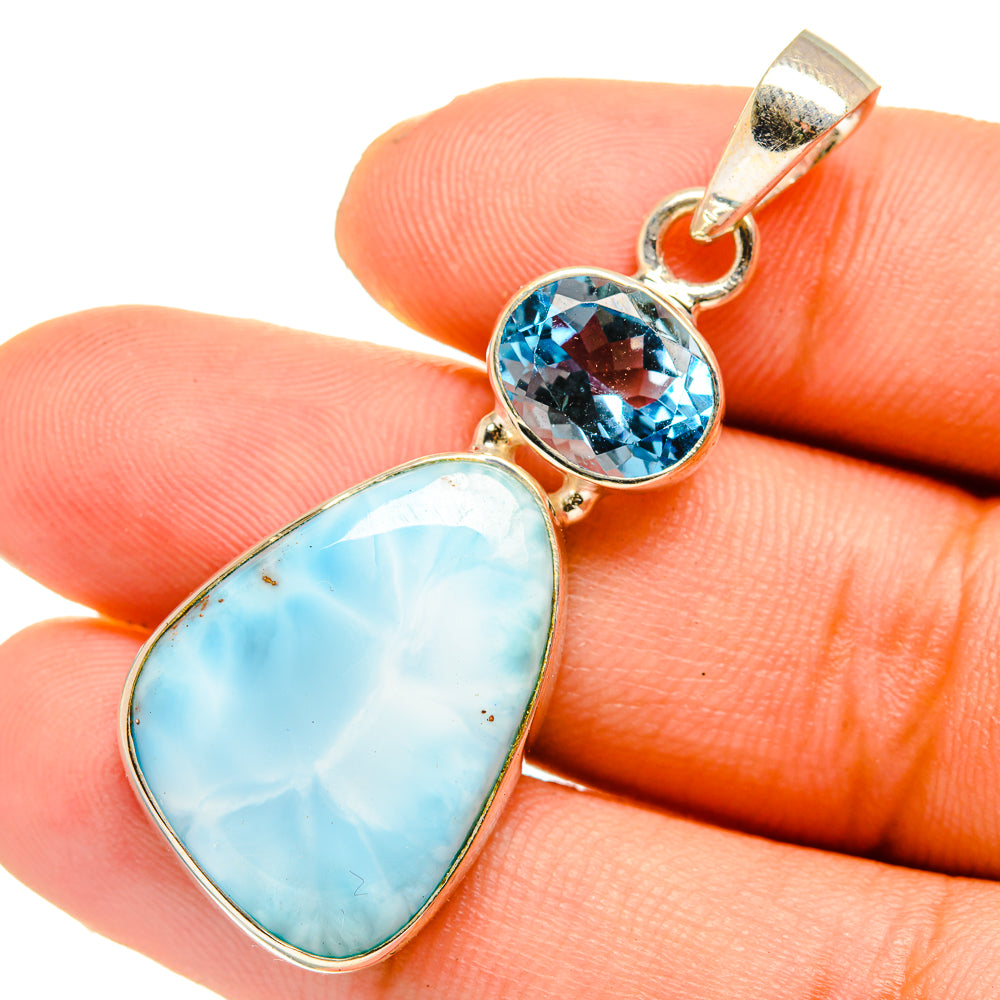 Larimar Pendants handcrafted by Ana Silver Co - PD10785