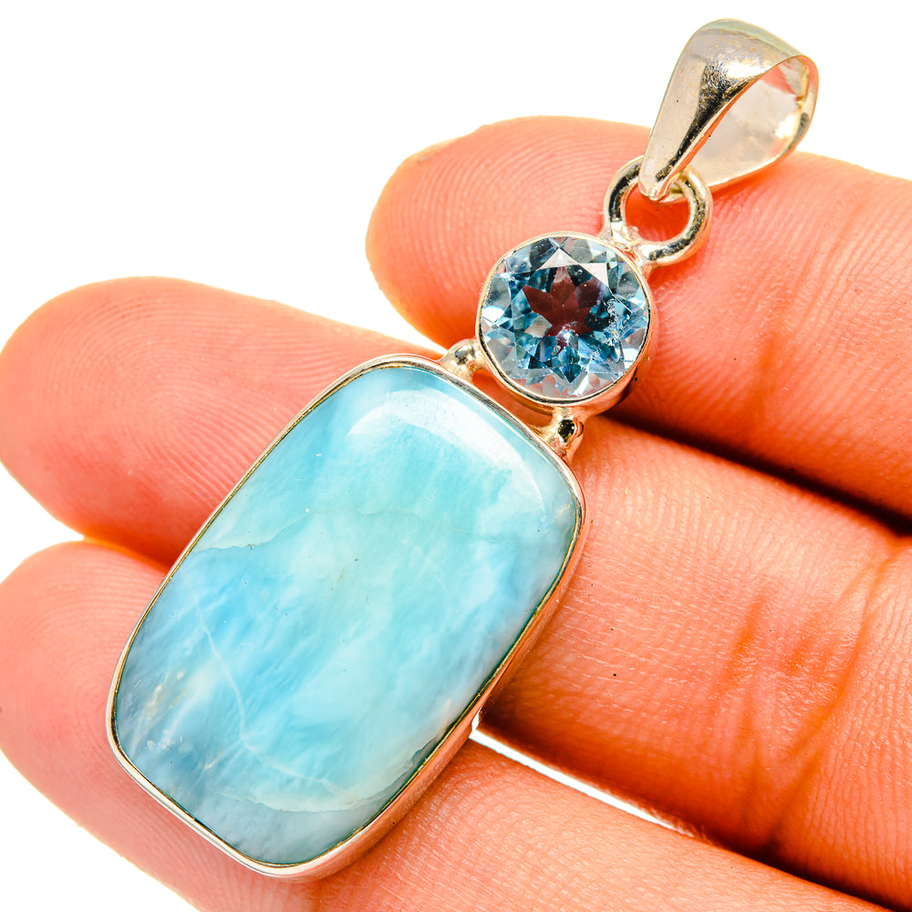 Larimar Pendants handcrafted by Ana Silver Co - PD10794