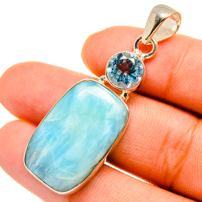 Larimar Pendants handcrafted by Ana Silver Co - PD10794
