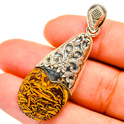 Palm Wood Jasper Pendants handcrafted by Ana Silver Co - PD10806
