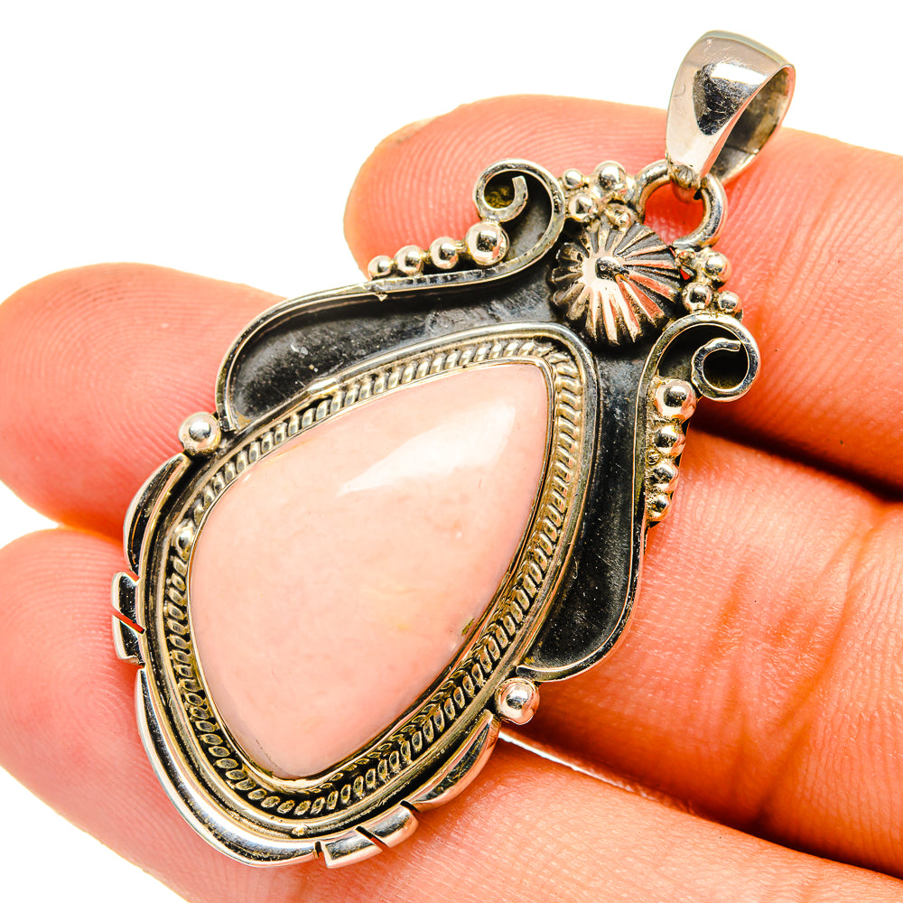 Pink Opal Pendants handcrafted by Ana Silver Co - PD10807