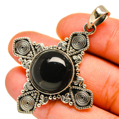 Black Onyx Pendants handcrafted by Ana Silver Co - PD10815