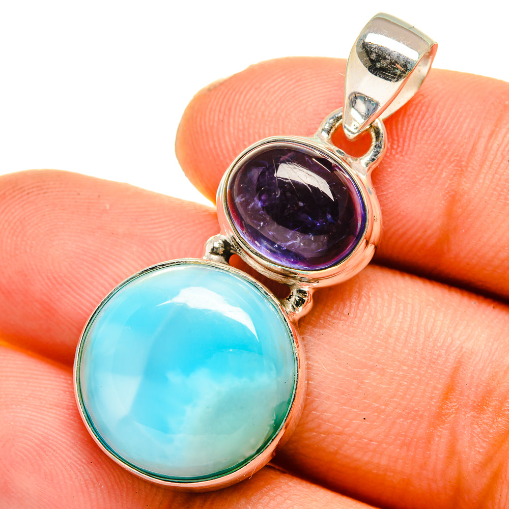 Larimar Pendants handcrafted by Ana Silver Co - PD10817