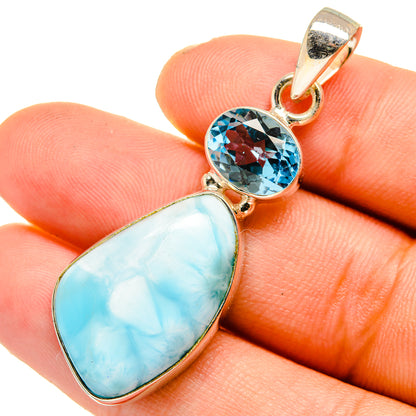 Larimar Pendants handcrafted by Ana Silver Co - PD10819