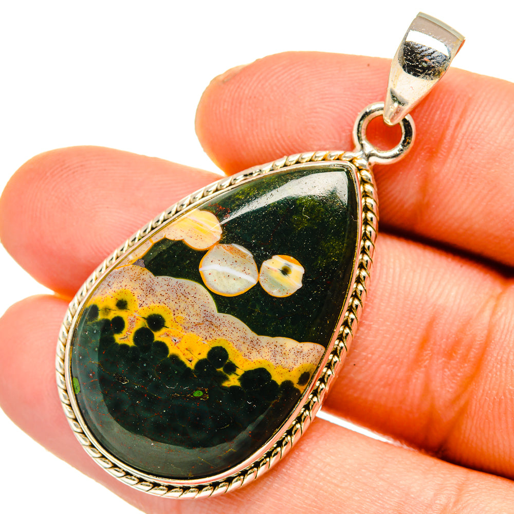 Ocean Jasper Pendants handcrafted by Ana Silver Co - PD10822