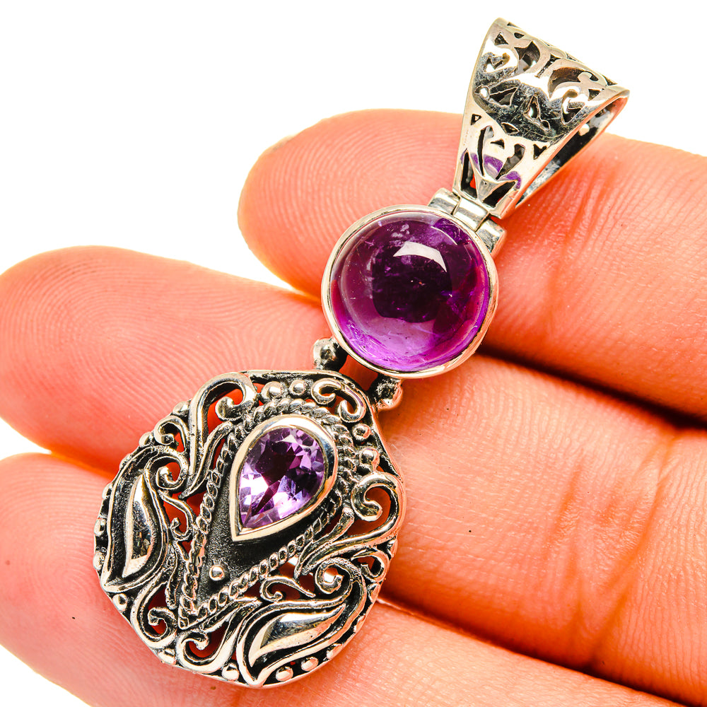 Amethyst Pendants handcrafted by Ana Silver Co - PD10826