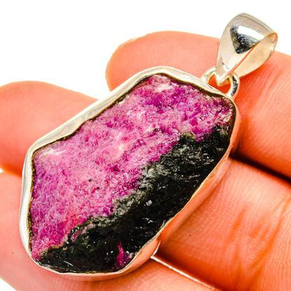 Ruby Zoisite Pendants handcrafted by Ana Silver Co - PD10829