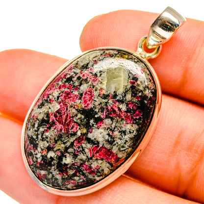 Russian Eudialyte Pendants handcrafted by Ana Silver Co - PD10836