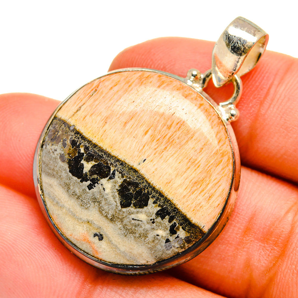 Scolecite Pendants handcrafted by Ana Silver Co - PD10842
