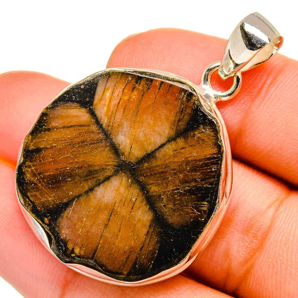 Chiastolite Pendants handcrafted by Ana Silver Co - PD10843