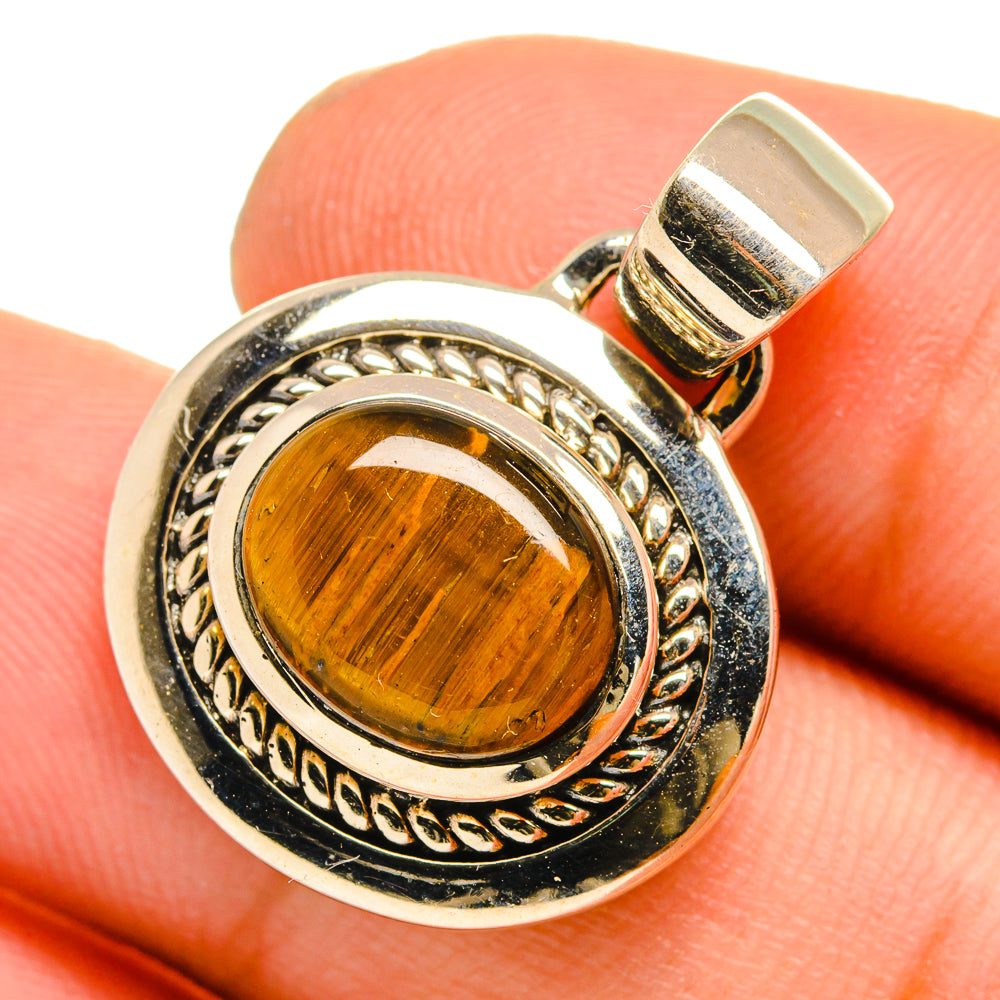 Tiger Eye Pendants handcrafted by Ana Silver Co - PD10854