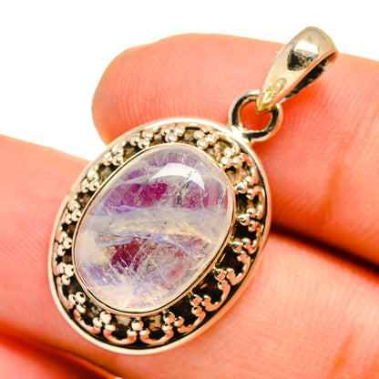 Rainbow Moonstone Pendants handcrafted by Ana Silver Co - PD10855