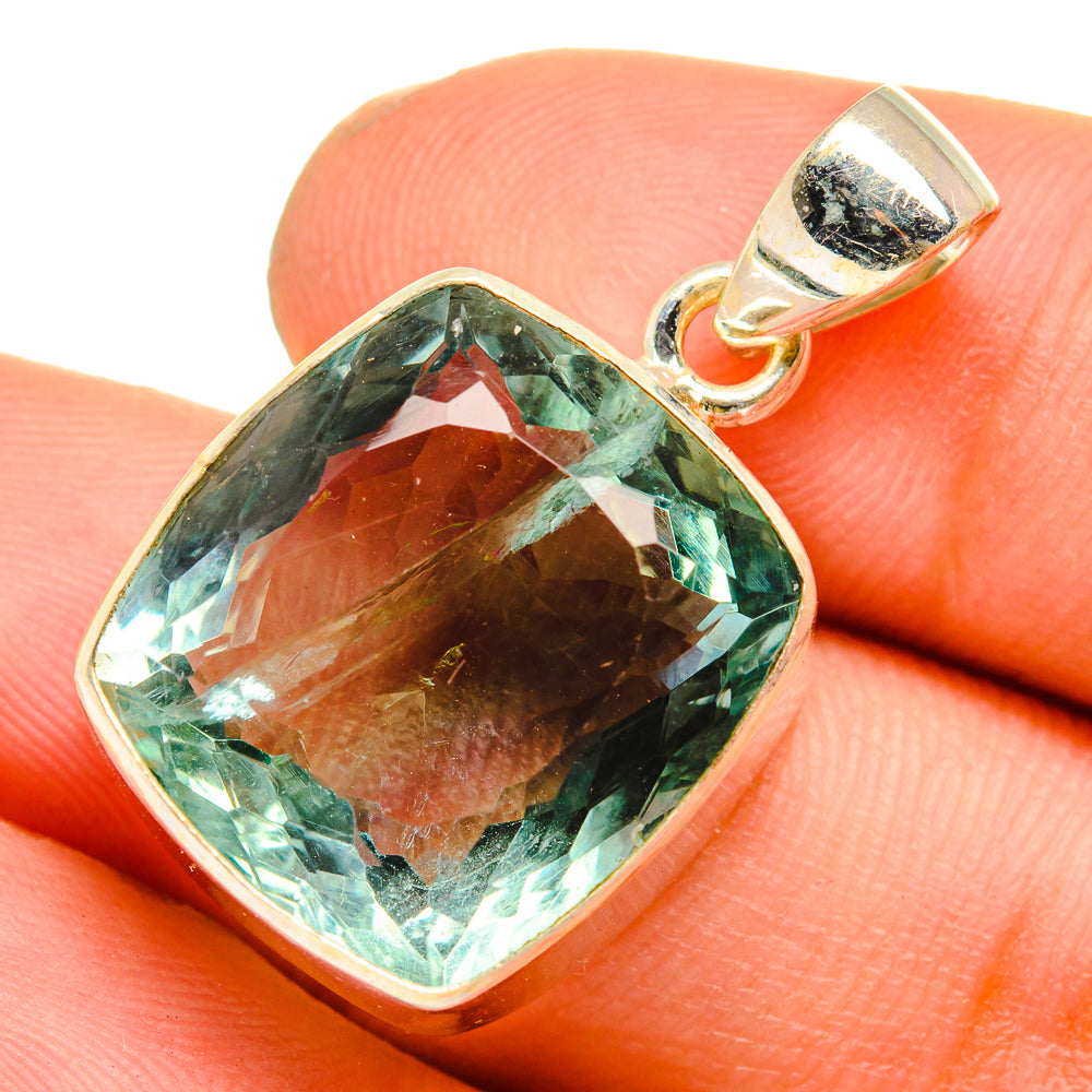 Green Fluorite Pendants handcrafted by Ana Silver Co - PD10859