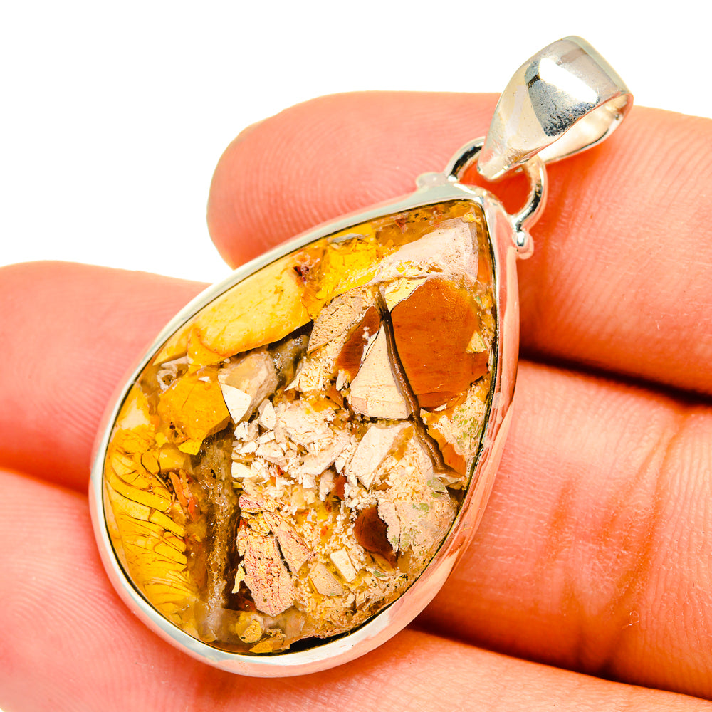 Brecciated Mookaite Pendants handcrafted by Ana Silver Co - PD10865