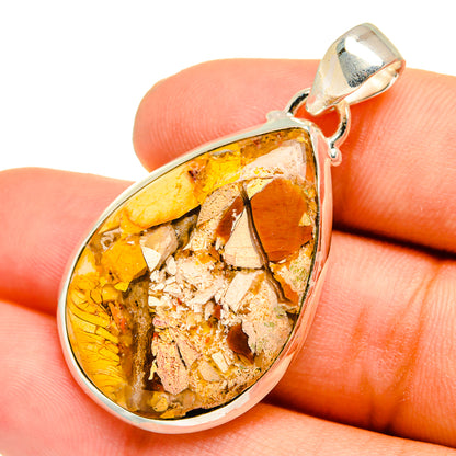 Brecciated Mookaite Pendants handcrafted by Ana Silver Co - PD10865