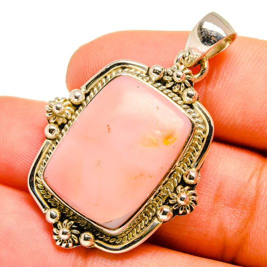 Pink Opal Pendants handcrafted by Ana Silver Co - PD10869