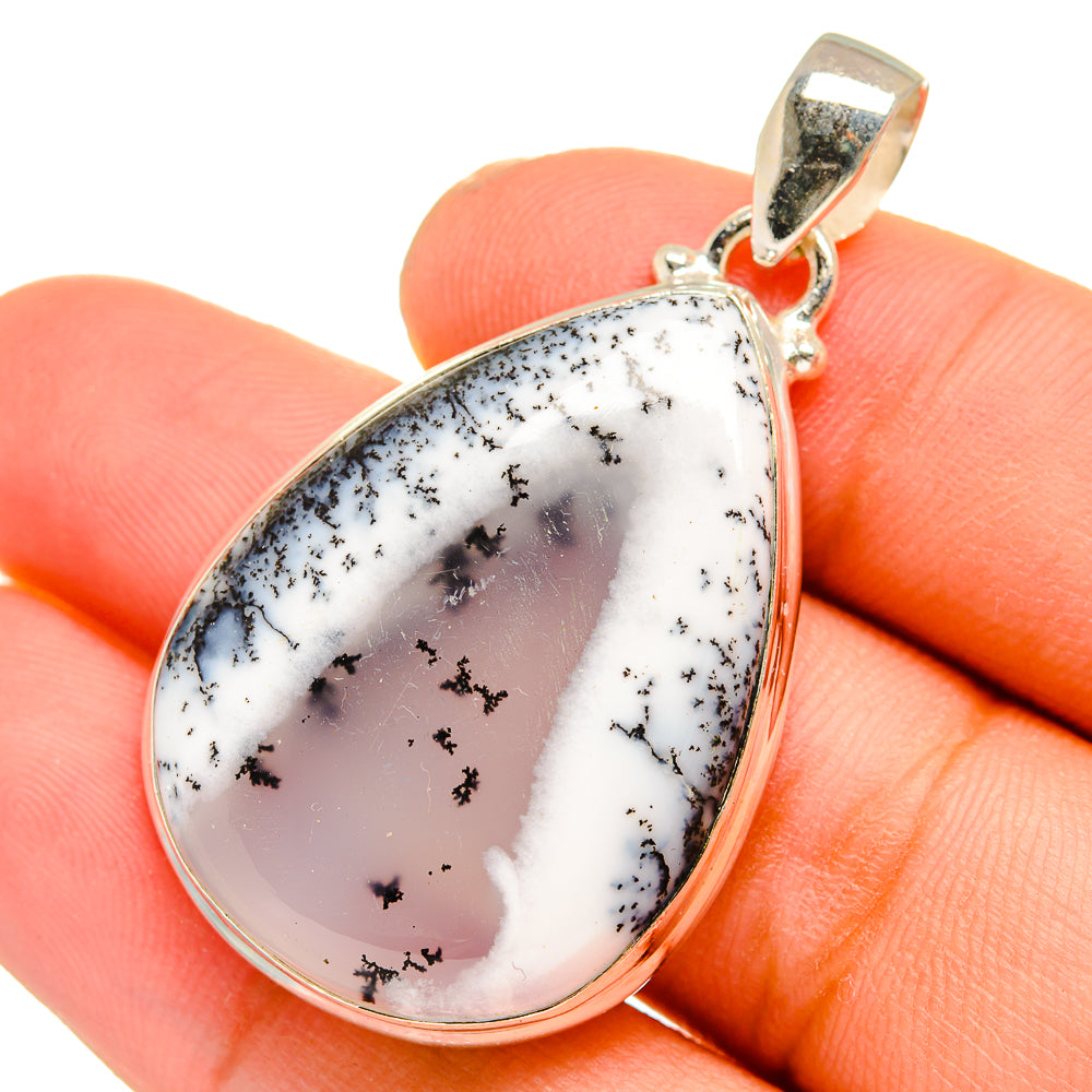 Dendritic Opal Pendants handcrafted by Ana Silver Co - PD10871