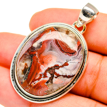 Crazy Lace Agate Pendants handcrafted by Ana Silver Co - PD10877