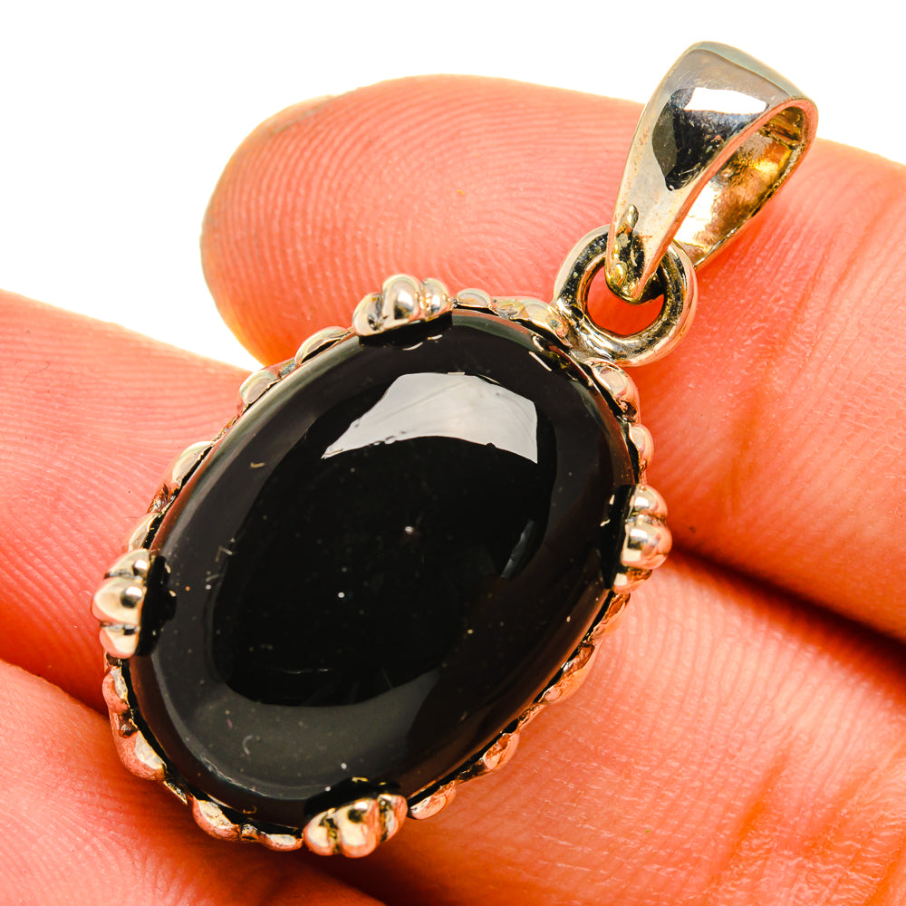 Black Onyx Pendants handcrafted by Ana Silver Co - PD10879