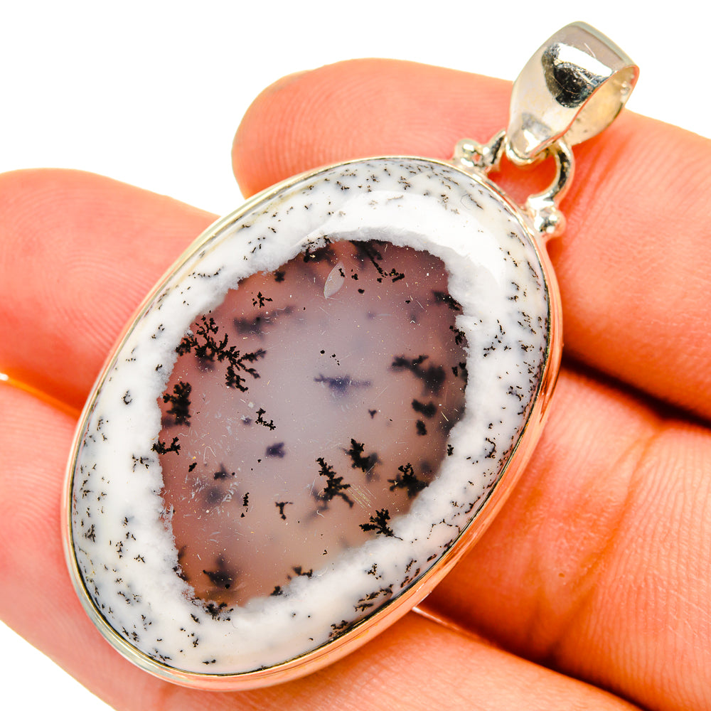 Dendritic Opal Pendants handcrafted by Ana Silver Co - PD10880