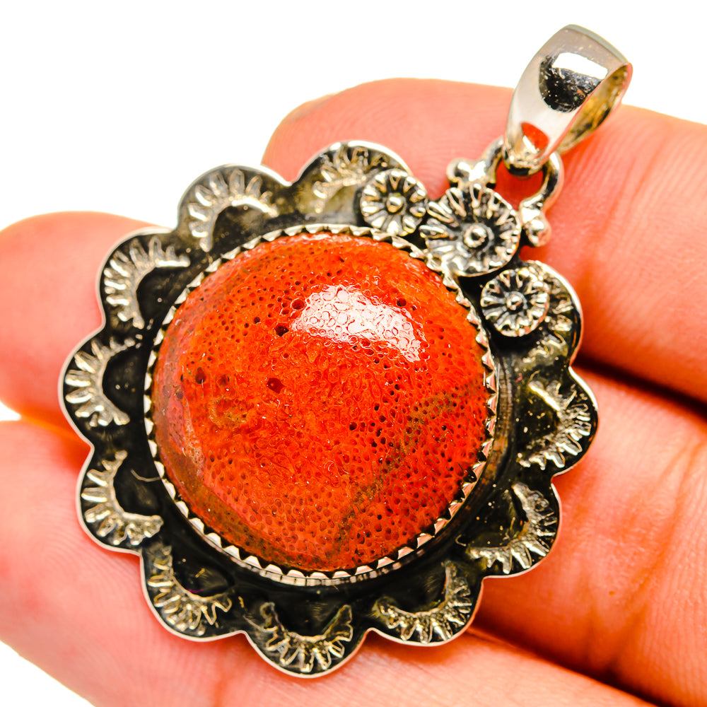 Sponge Coral Pendants handcrafted by Ana Silver Co - PD10890
