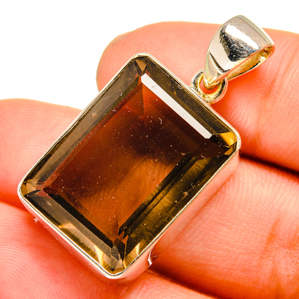 Smoky Quartz Pendants handcrafted by Ana Silver Co - PD10892