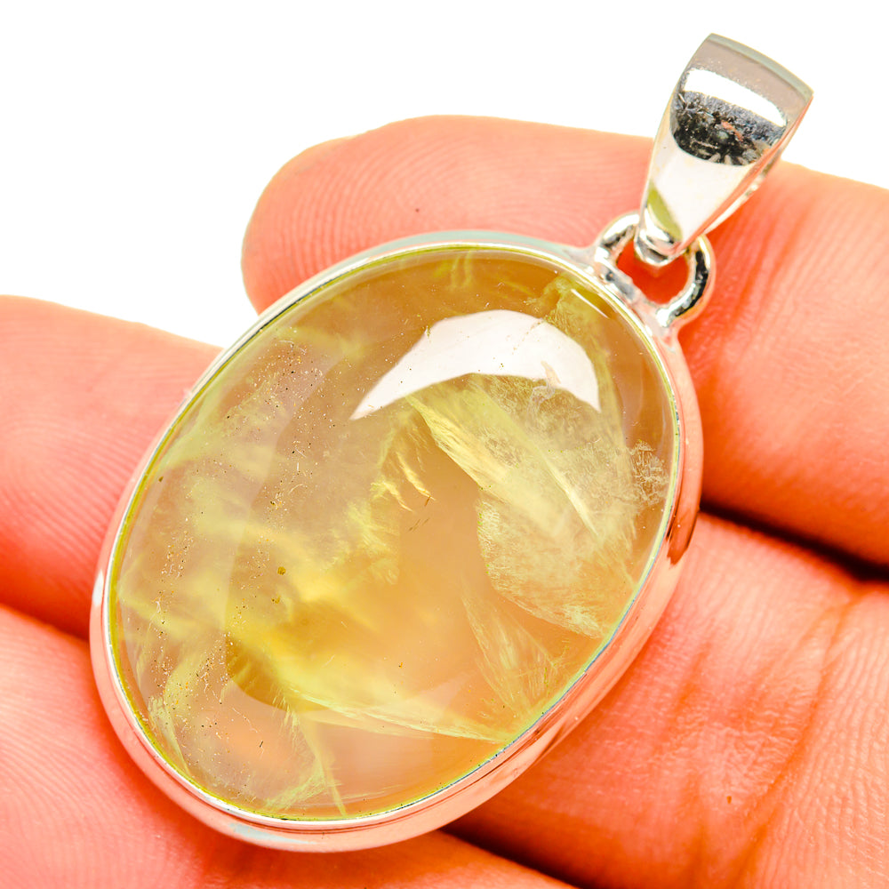 Prehnite Pendants handcrafted by Ana Silver Co - PD10897