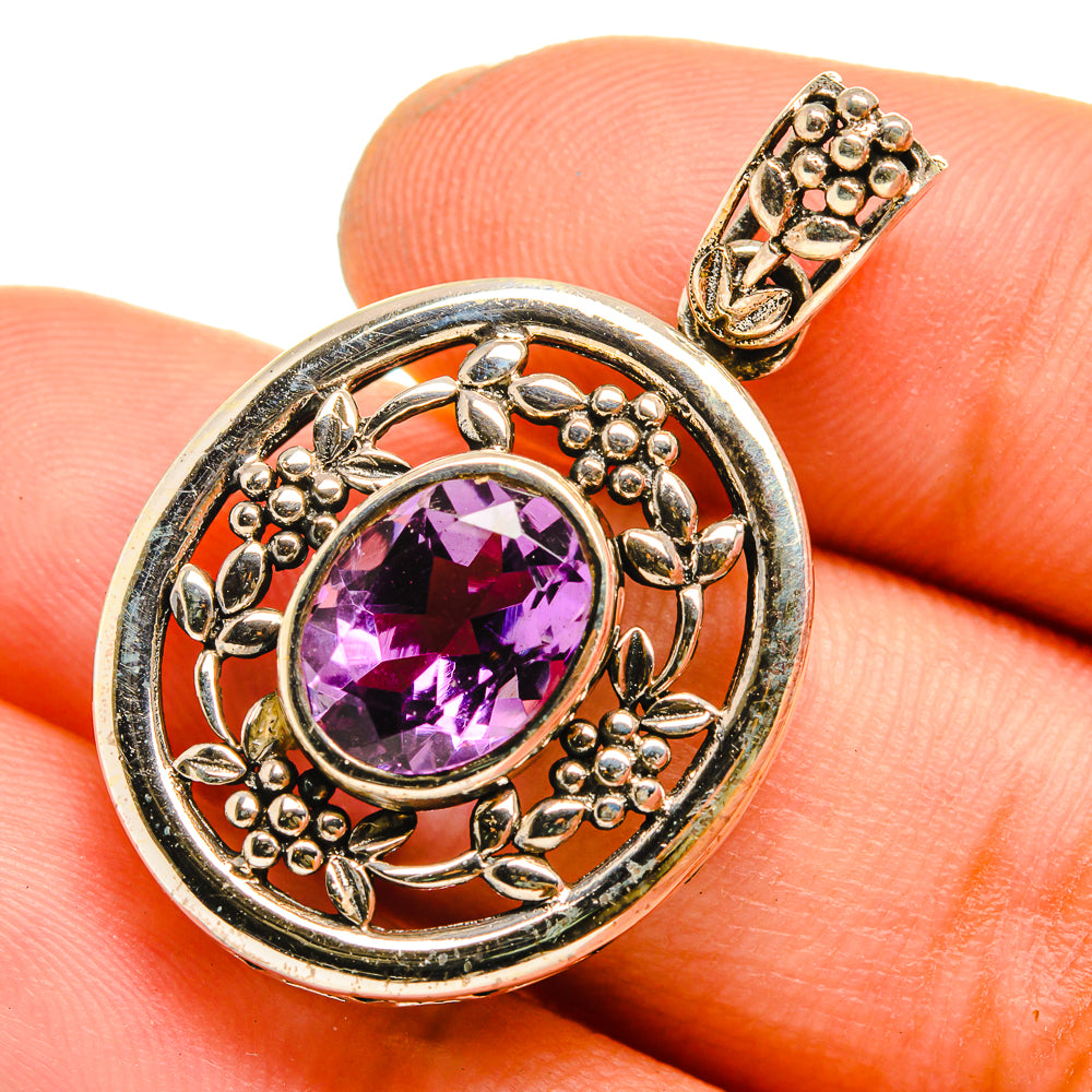 Amethyst Pendants handcrafted by Ana Silver Co - PD10898