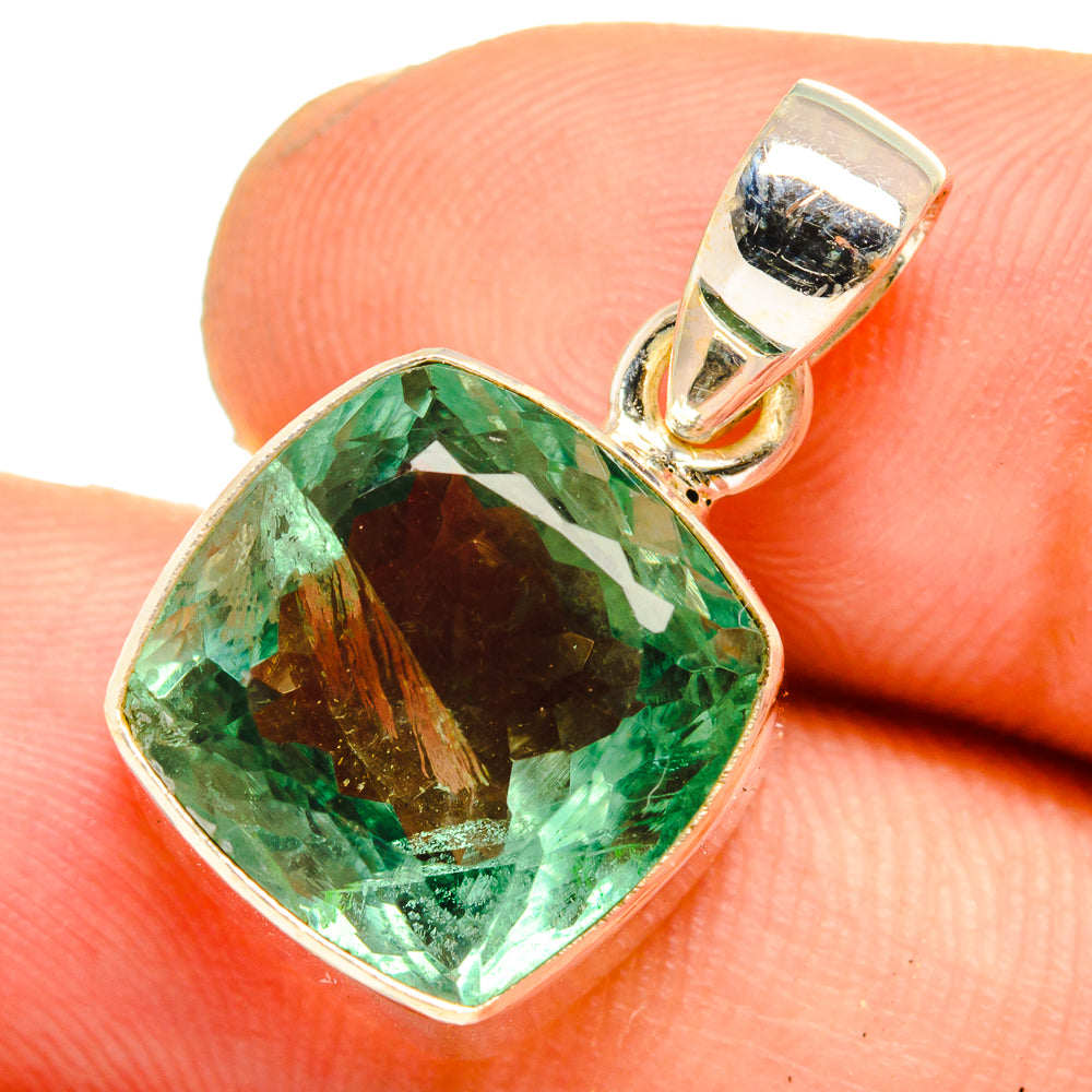 Green Fluorite Pendants handcrafted by Ana Silver Co - PD10908