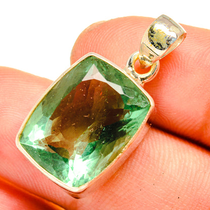 Green Fluorite Pendants handcrafted by Ana Silver Co - PD10911