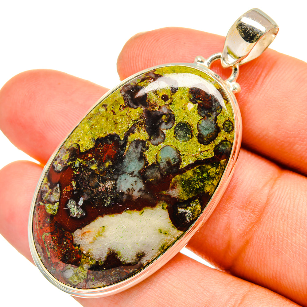 Dragon Blood Jasper Pendants handcrafted by Ana Silver Co - PD10922
