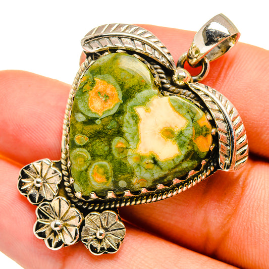 Rainforest Jasper Pendants handcrafted by Ana Silver Co - PD10923