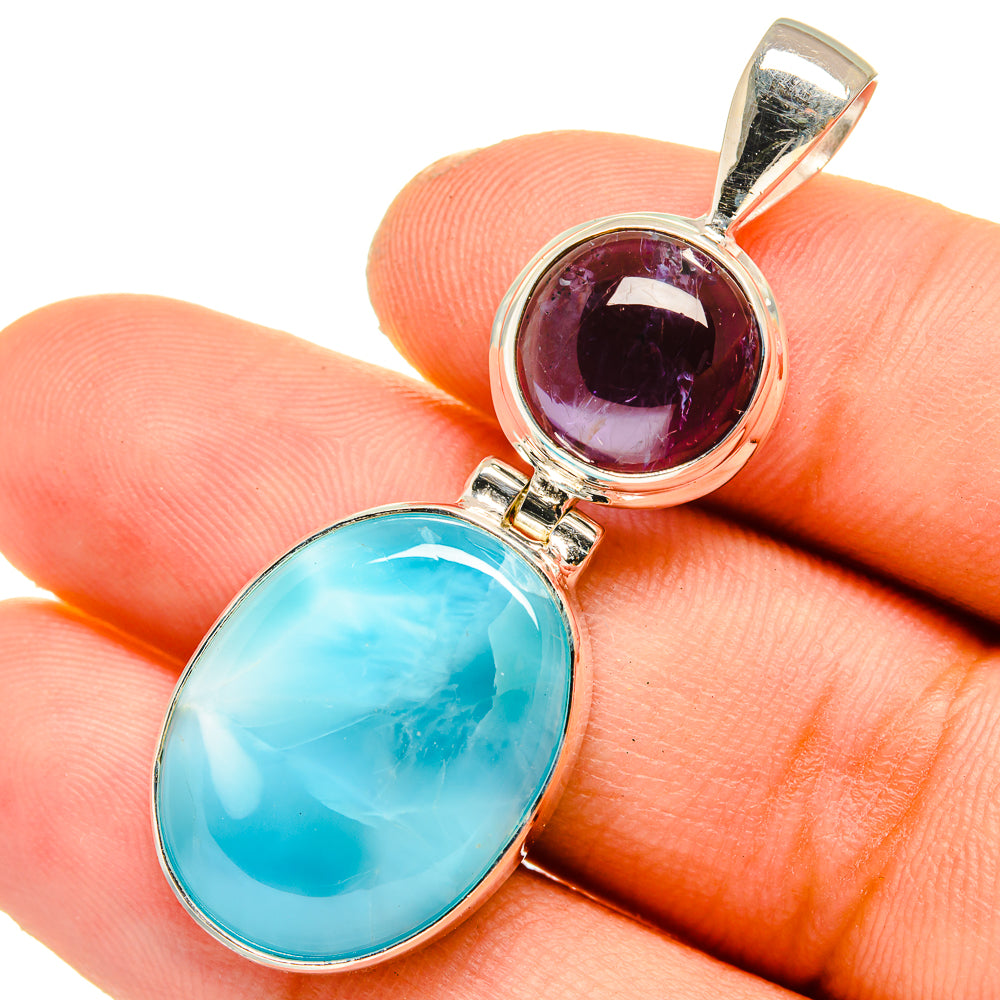 Larimar Pendants handcrafted by Ana Silver Co - PD10928