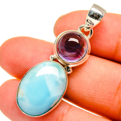 Larimar Pendants handcrafted by Ana Silver Co - PD10929