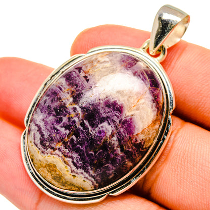 Chevron Amethyst Pendants handcrafted by Ana Silver Co - PD10942