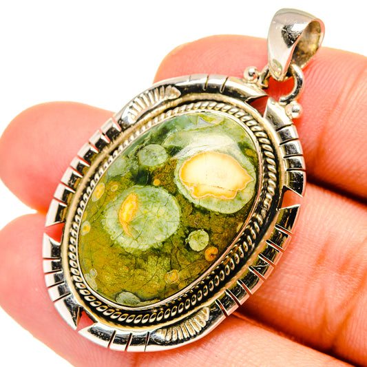 Rainforest Jasper Pendants handcrafted by Ana Silver Co - PD10944
