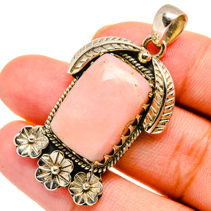 Pink Opal Pendants handcrafted by Ana Silver Co - PD10953