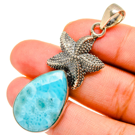 Larimar Pendants handcrafted by Ana Silver Co - PD10954