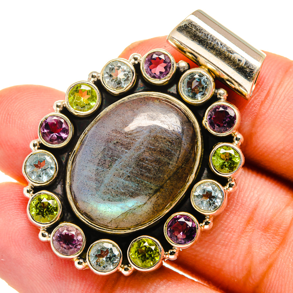 Labradorite Pendants handcrafted by Ana Silver Co - PD10955