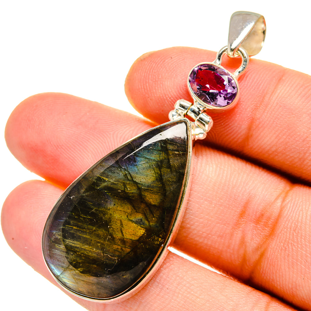 Labradorite Pendants handcrafted by Ana Silver Co - PD10957