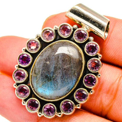 Labradorite Pendants handcrafted by Ana Silver Co - PD10958