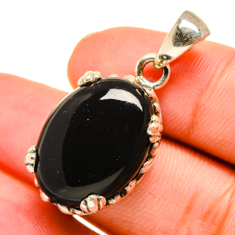 Black Onyx Pendants handcrafted by Ana Silver Co - PD10959