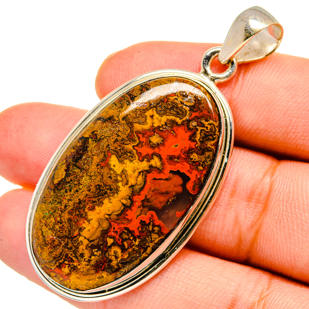 Moroccan Agate Pendants handcrafted by Ana Silver Co - PD10970