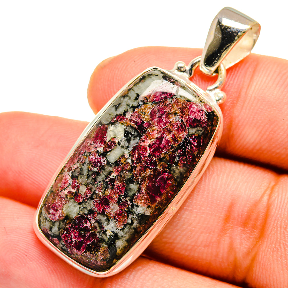 Russian Eudialyte Pendants handcrafted by Ana Silver Co - PD10971
