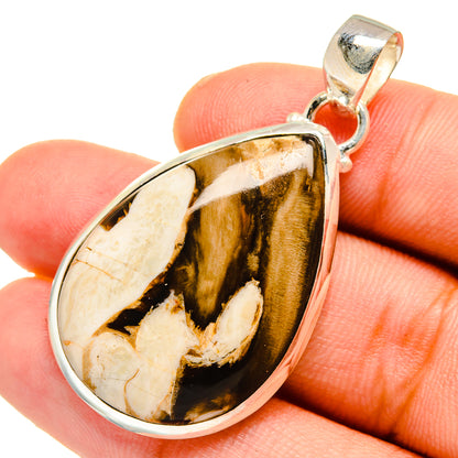 Peanut Wood Jasper Pendants handcrafted by Ana Silver Co - PD10972